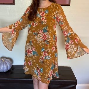 Charlotte Russe Bell Sleeve Dress